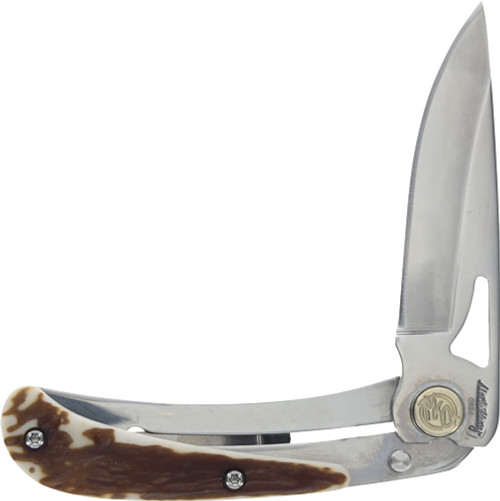 UNCLE HENRY KNIFE 3UH LARGE 2.7" BLADE STAGLON HANDLE SCLS