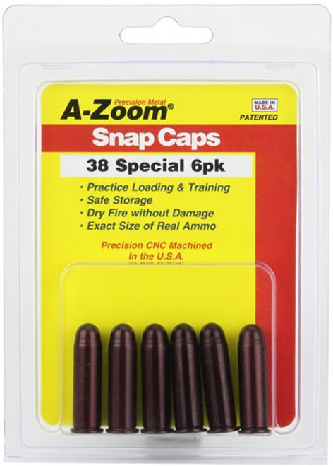 A-ZOOM METAL SNAP CAP .38 SPECIAL 6-PACK