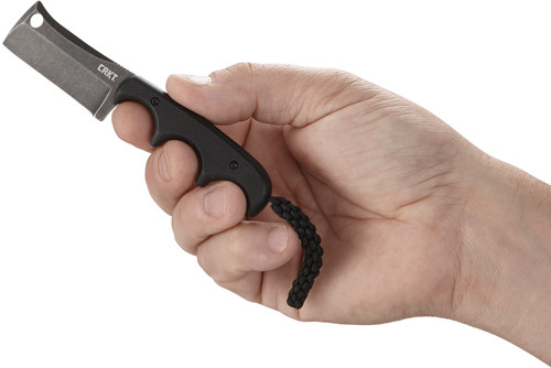 CRKT MINIMALIST CLEAVER NECK KNIFE 2.13" BLACKOUT W/SHEATH