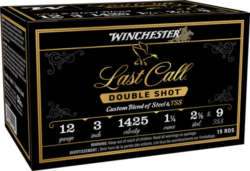 WINCHESTER LAST CALL 12GA 3" 1-1/4OZ #2.5 & #9 25RD 10BX/CS