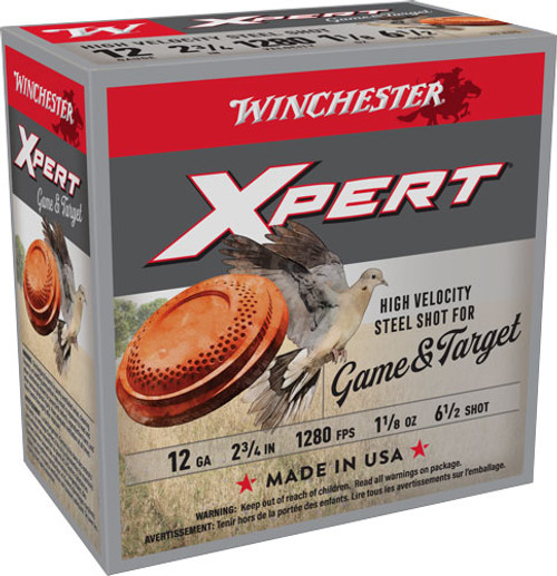 WINCHESTER XPERT STEEL 12GA 2.75" 1- 1/8OZ #6.5 25RD 10B/C
