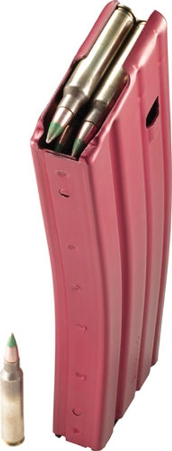 CPD MAGAZINE AR15 5.56X45 30RD RED FINISH ALUMINUM