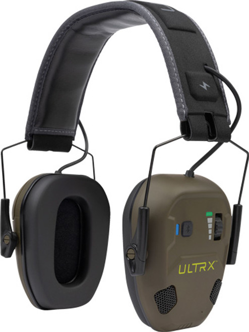 ULTRX BIONIC FUSE ION E-MUFF BLUETOOTH EARMUFF 22db OLIVE