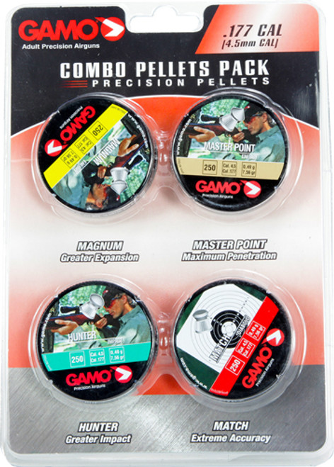 GAMO COMBO ASSORT 177 CAL. MATCH HUNTER MAG & MP PELLET