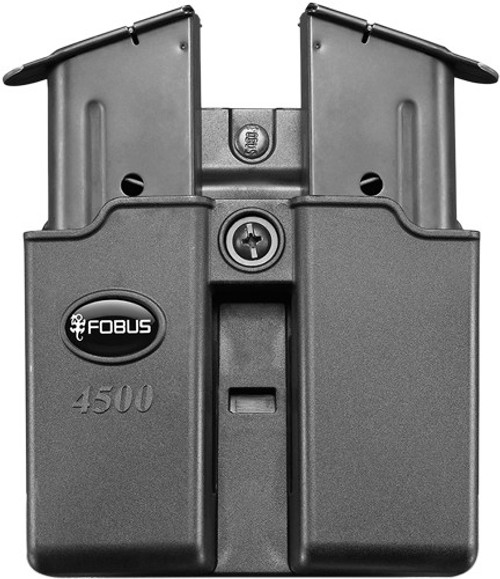 FOBUS MAG POUCH DOUBLE FOR .45ACP SINGLE STACK BELT STYLE