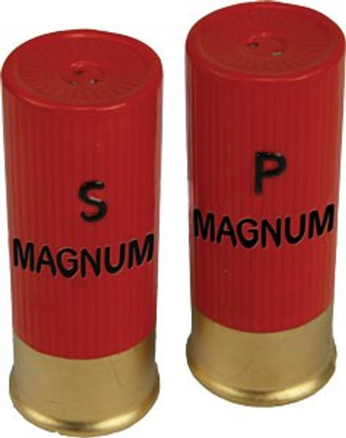 RIVERS EDGE SHOTSHELL SHAPED SALT & PEPPER SHAKERS