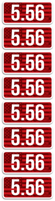 MTM AMMO CALIBER LABELS 5.56 8-PACK