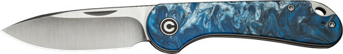 CIVIVI KNIFE ELEMENTUM SLIP JOINT 2.9" BLUE OCEAN/SATIN
