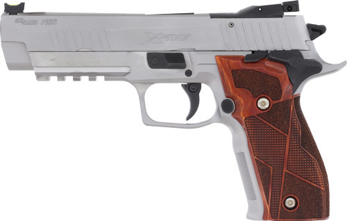 SIG P226 XFIVE 9MM CLASSIC 5" SAO ADJ SGHT (3)20RD WOOD S/S