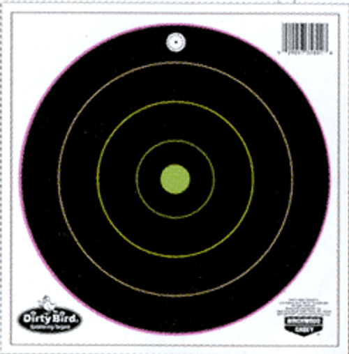 B/C TARGET DIRTY BIRD 8" MULTI -COLOR BULL'S-EYE 20 TARGETS