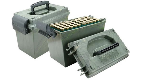 MTM AMMO BOX SHOTSHELL DRY BOX 12GA UP TO 3.5" 100RDS CAMO