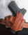 DESANTIS MINI SLIDE HOLSTER OWB RH LEATHER SIG P365 TAN