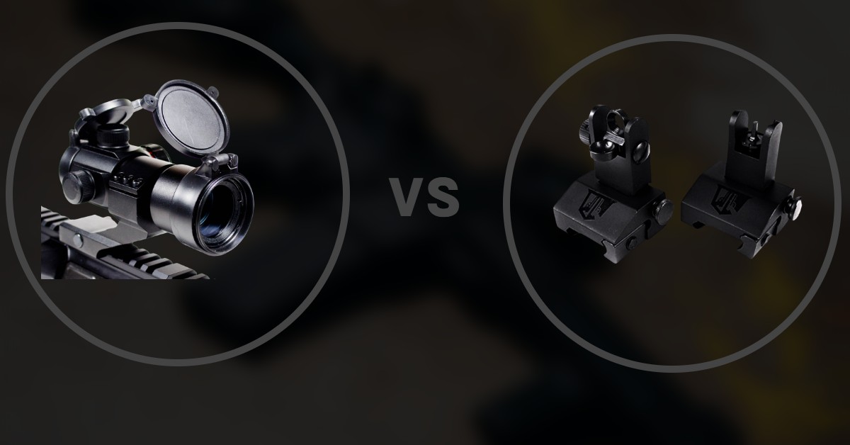 Red Dot Vs Iron Sights Which Is Better OZARK ARMAMENT   Red Dot Vs Iron Sights 