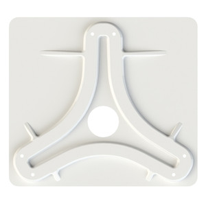 KING Jack™/Omni Antenna Mounting Plate - White