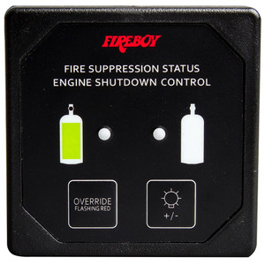 Xintex Deluxe Helm Display w/Membrane Switch, Remote Horn & LEDs f/Engine Shutdown System - Black Bezel Display Xintex Deluxe Helm Display w/Membrane Switch, Remote Horn & LEDs f/Engine Shutdown System - Black Bezel Display