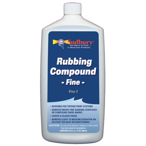 Sudbury Rubbing Compund Fine - Step 2 - 32oz Fluid Sudbury Rubbing Compund Fine - Step 2 - 32oz Fluid