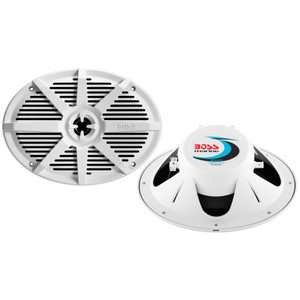 Boss Audio MR692W 6" x 9" 2-Way 350W Marine Full Range Speaker - White - Pair Boss Audio MR692W 6" x 9" 2-Way 350W Marine Full Range Speaker - White - Pair