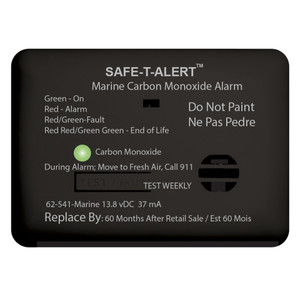 Safe-T-Alert 62 Series Carbon Monoxide Alarm w/Relay - 12V - 62-541-R-Marine - Surface Mount - Black Safe-T-Alert 62 Series Carbon Monoxide Alarm w/Relay - 12V - 62-541-R-Marine - Surface Mount - Black