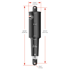 Lenco 101 Standard Actuator - 12V - 2-1/4" Stroke Lenco 101 Standard Actuator - 12V - 2-1/4" Stroke