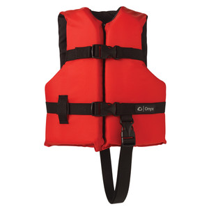 Onyx Nylon General Purpose Life Jacket - Child 30-50lbs - Red Onyx Nylon General Purpose Life Jacket - Child 30-50lbs - Red