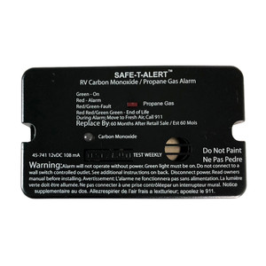 Safe-T-Alert 45-Series Combo Carbon Monoxide Propane Alarm Surface Mount - Black Safe-T-Alert 45-Series Combo Carbon Monoxide Propane Alarm Surface Mount - Black