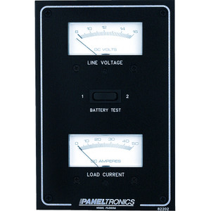 Paneltronics Standard DC Meter Panel w/Voltmeter & Ammeter Paneltronics Standard DC Meter Panel w/Voltmeter & Ammeter