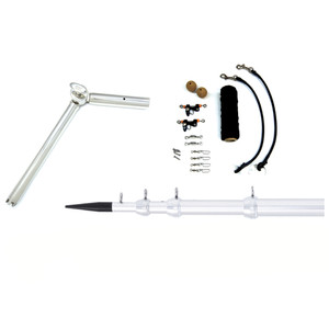Tigress Rod Holder/Outrigger Telescoping System - 1-1/2" Mount - Silver Tigress Rod Holder/Outrigger Telescoping System - 1-1/2" Mount - Silver