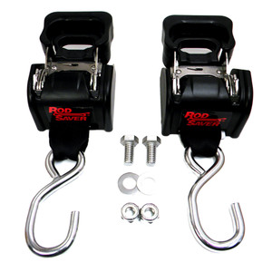 Rod Saver Stainless Steel Retractable Transom Tie-Down - 40" - Pair Rod Saver Stainless Steel Retractable Transom Tie-Down - 40" - Pair