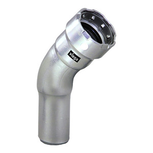 Viega MegaPress 1/2" 45° Stainless Steel 304 Elbow Street - Press Connection - Smart Connect Technology Viega MegaPress 1/2" 45° Stainless Steel 304 Elbow Street - Press Connection - Smart Connect Technology