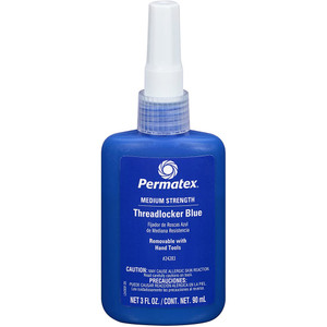 Permatex Medium Strength Threadlocker Blue - 90ml Bottle Permatex Medium Strength Threadlocker Blue - 90ml Bottle