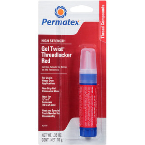 Permatex High Strength Threadlocker RED Gel Twist Permatex High Strength Threadlocker RED Gel Twist