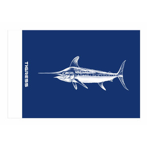Tigress Blue Marlin Release Flag - 12" x 18" Tigress Blue Marlin Release Flag - 12" x 18"
