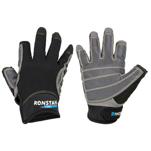 Ronstan Sticky Race Gloves - 3-Finger - Black - M Ronstan Sticky Race Gloves - 3-Finger - Black - M