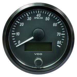 VDO SingleViu 80mm (3-1/8") Tachometer - 8000 RPM VDO SingleViu 80mm (3-1/8") Tachometer - 8000 RPM