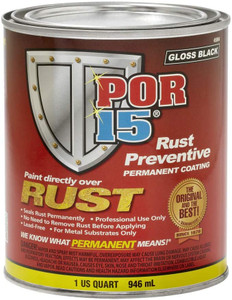 POR-15 45004 Gloss black Rust Preventive Paint - 1 Quart 946 ml (Pack of 1) Gloss Black POR-15 45004 Gloss black Rust Preventive Paint - 1 Quart 946 ml (Pack of 1) Gloss Black