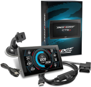 Edge Products 84130-3 Insight CTS3 Digital Gauge Monitor; 5 in. Touch Screen; 0-60/Quarter Mile Performance Testing; For Vehicles w/OBDII Diagnostic Port;
