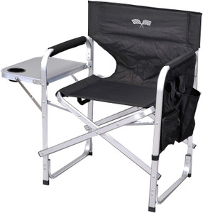Stylish Camping Full Back Folding Director's Chair BLACK/FLAG Stylish Camping Full Back Folding Director's Chair BLACK/FLAG