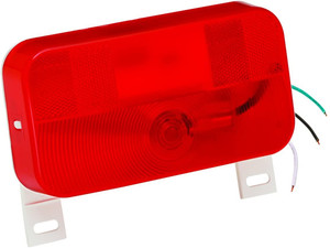 Bargman 34-92-003#92 Series Red Surface Mount Tail Light with License Bracket 1 Bargman 34-92-003#92 Series Red Surface Mount Tail Light with License Bracket 1