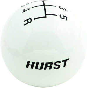 Hurst 1630025 White 5-Speed Replacement Shifter Knob Hurst 1630025 White 5-Speed Replacement Shifter Knob