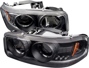 Spyder Auto GMC Sierra 1500/2500/3500, GMC Sierra Denali/GMC Yukon/Yukon Denali/Yukon XL Black Projector Headlight