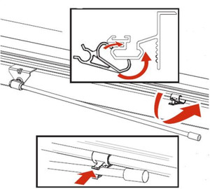 Bak Industries PARTS-351B0024 BAKFlip Prop Rod Clips Set Pair BAKFlip Prop Rod Clips Set