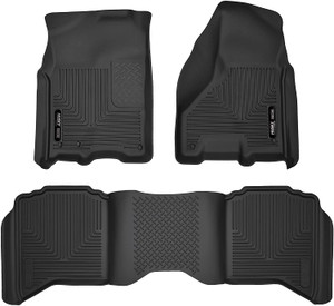 Husky Liners - 53608 Fits 2009-18 Dodge Ram 1500 Crew Cab, 2019 Dodge Ram 1500 Classic Crew Cab, 2010-18 Dodge Ram 2500/3500 Crew Cab X-act Contour Front & 2nd Seat Floor Mats Husky Liners - 53608 Fits 2009-18 Dodge Ram 1500 Crew Cab, 2019 Dodge Ram 1500 Classic Crew Cab, 2010-18 Dodge Ram 2500/3500 Crew Cab X-act Contour Front & 2nd Seat Floor Mats