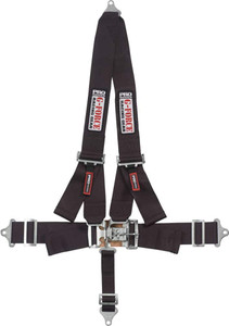 G-Force 6020BK Black 4-Point Pull-Down Latch and Link V-Type Harness Set 4-Point Black