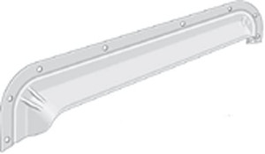 Grace 302400 24" Mill-Finish Aluminum Drip Cap 24 Inch