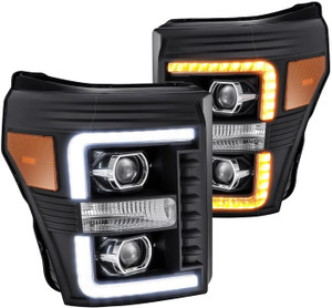 AlphaRex USA 880142 Projector Headlamps Fits Ford F-250 Super Duty