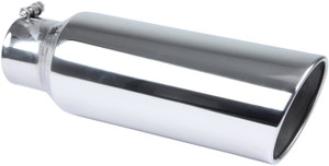 Pypes Exhaust (EVT406-18) 4" In x 6" Out x 18" Long Polished Stainless Steel Bolt-On Exhaust Tip Pypes Exhaust (EVT406-18) 4" In x 6" Out x 18" Long Polished Stainless Steel Bolt-On Exhaust Tip