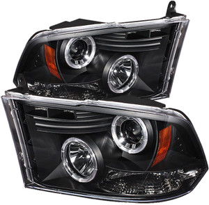 Spyder Auto Dodge Ram 1500 Black Halogen LED Projector Headlight Spyder Auto Dodge Ram 1500 Black Halogen LED Projector Headlight