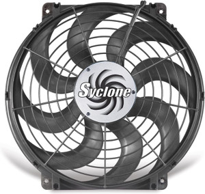 Flex-a-lite 398 Syclone Black 16" S-Blade Reversible Electric Fan