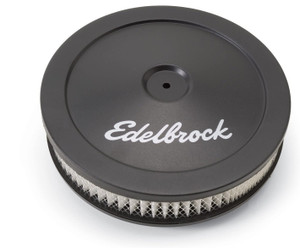 Edelbrock 1203 Pro-Flo Black Finish 2" Round Air Filter Element with 10" Diameter Edelbrock 1203 Pro-Flo Black Finish 2" Round Air Filter Element with 10" Diameter