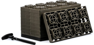 Camco 21025 FasTen 4x2 Leveling Block For Dual Tires, Interlocking Design Allows Stacking To Desired Height, Includes Secure T-Handle Carrying System, Brown (Pack of 10) Dual Tires Brown Camco 21025 FasTen 4x2 Leveling Block For Dual Tires, Interlocking Design Allows Stacking To Desired Height, Includes Secure T-Handle Carrying System, Brown (Pack of 10) Dual Tires Brown
